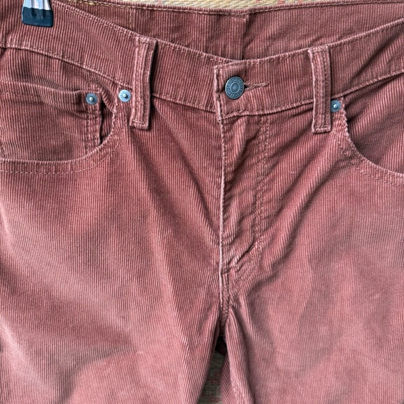 Levi’s 511 Corduroy Pants Burnt Orange Brown - Picture 7 of 11